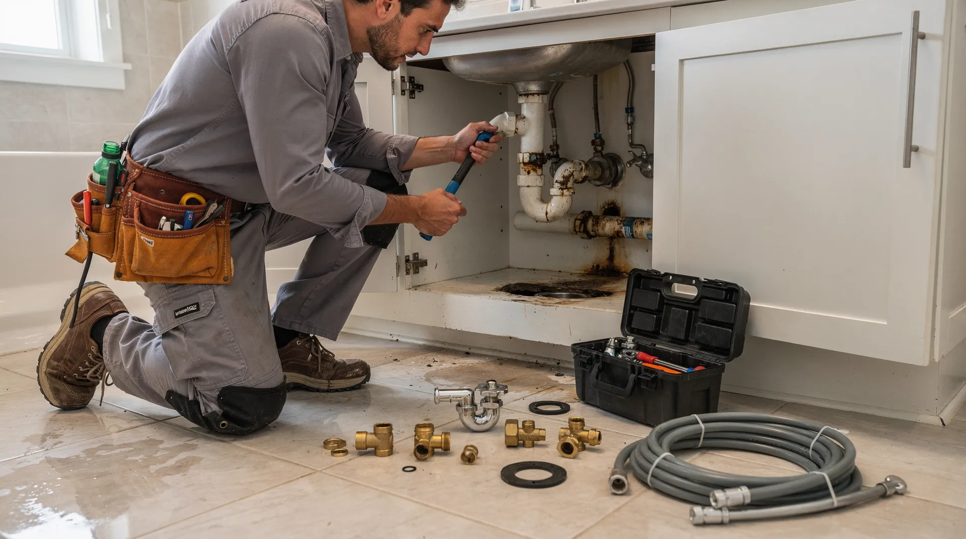 Final pricing for plumbing repairs is often determined after assessing the specific needs